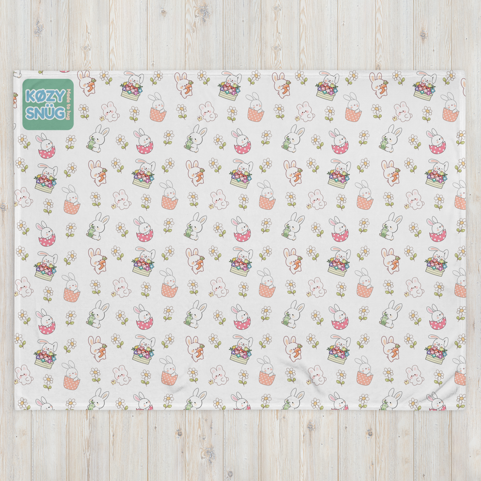 KØZY SNÜG Soft Throw Blanket Collection - Playful Kids’ Prints